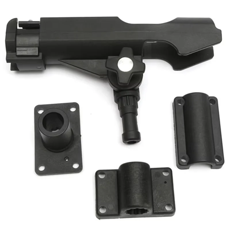 Universal Fishing Rod Holder Adjustable 360° Fishing Pole Rod Holder- Boat/Kayak/Shore Mount Compatible Tackle Locking Holder