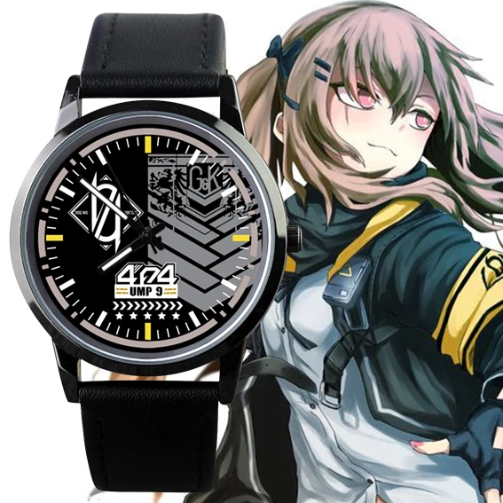 Anime Girls Frontline Watch para homens e mulheres, relógios impermeáveis, presentes personalizados para estudantes, ARTeam, M4A1, HK416, 404