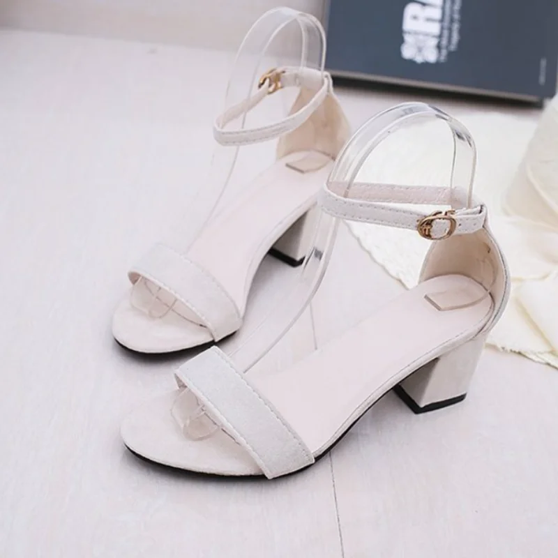 Summer Elegant Round Toe Sexy Thick Soled Casual Sandals Fashionable Best Selling New Comfortable Large Size Women's Shoes view 6