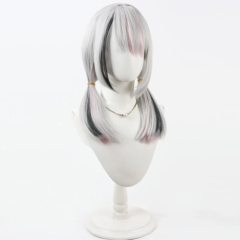 Virtual YouTube Vtuber Kongcheng Saina Cosplay Wig Halloween Carnival Party Props Synthetic Hair Heat Resistant Fiber + Wig Cap