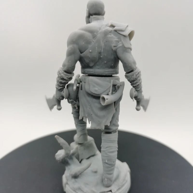 Resin Model Figure, 1/24 Scale Double Knife War God, GK, Unassembled and Unpainted Kit, 3D DIY Toy