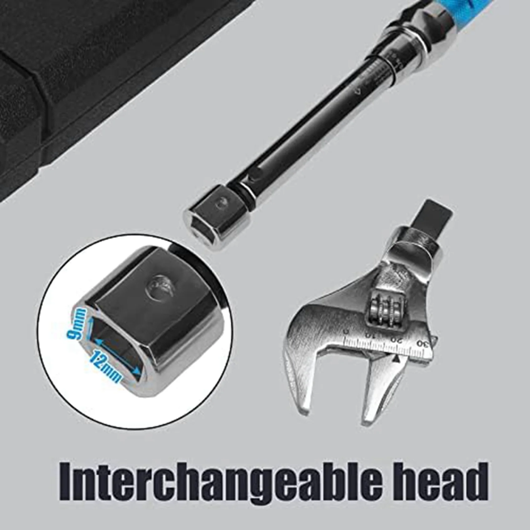 ABXF-2X Adjustable Torque Wrench, 5 To 30 Nm 30Mm Open End Torque Wrench For HVAC Mini-Split And Refrigeration Systems,5-30NM