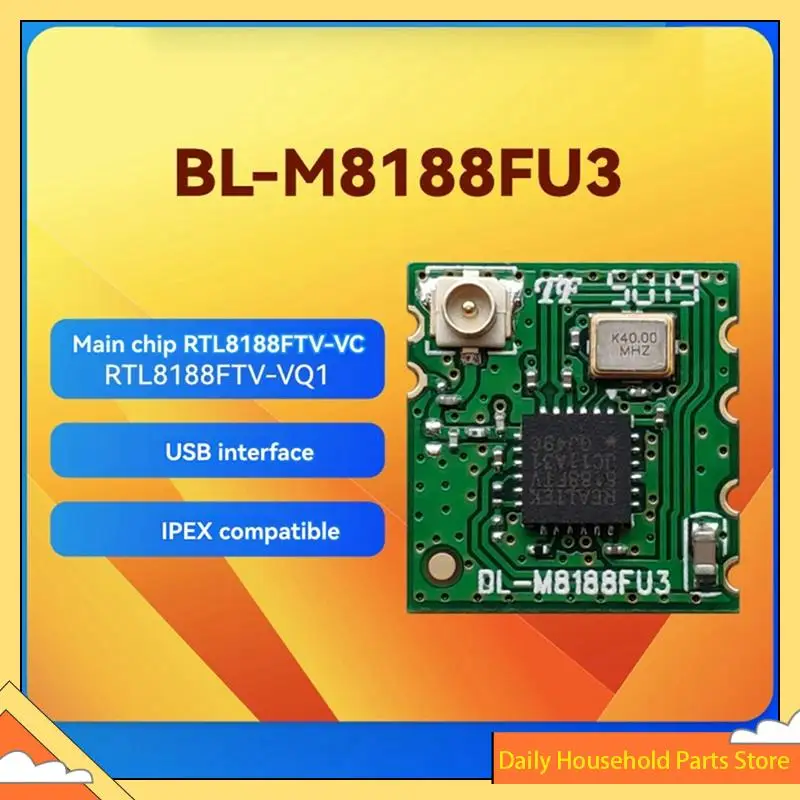 【Great Sale】RTL8188FTV Wireless WIFI Module With Block For Linux Android USB Interface 2.4Ghz BL-M8188FU3