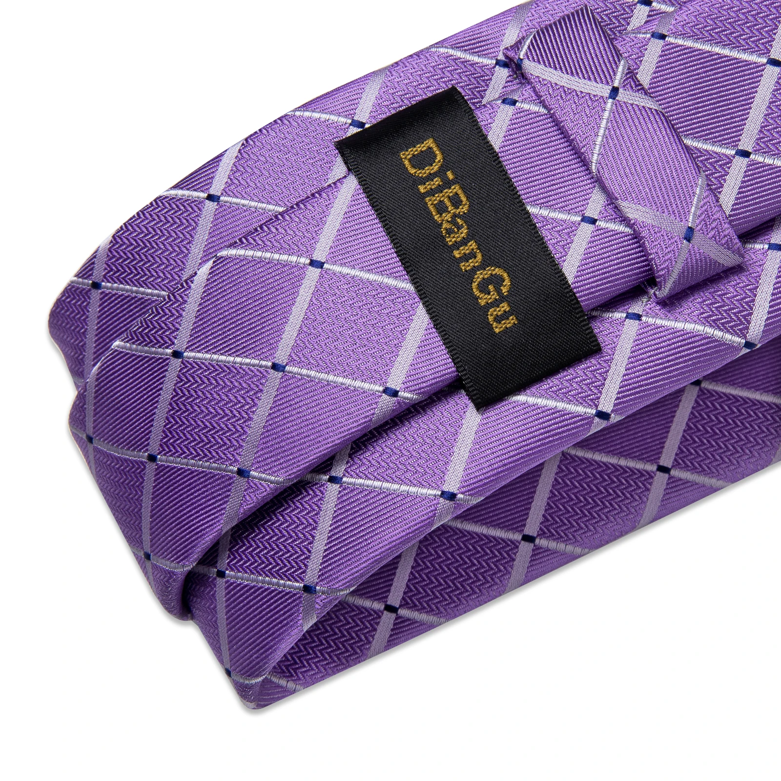 Purple Color Mens Ties Hanky Cufflinks Set Wedding Ties For Men  Business Formal Necktie Set For Men Dropshipping DiBanGu