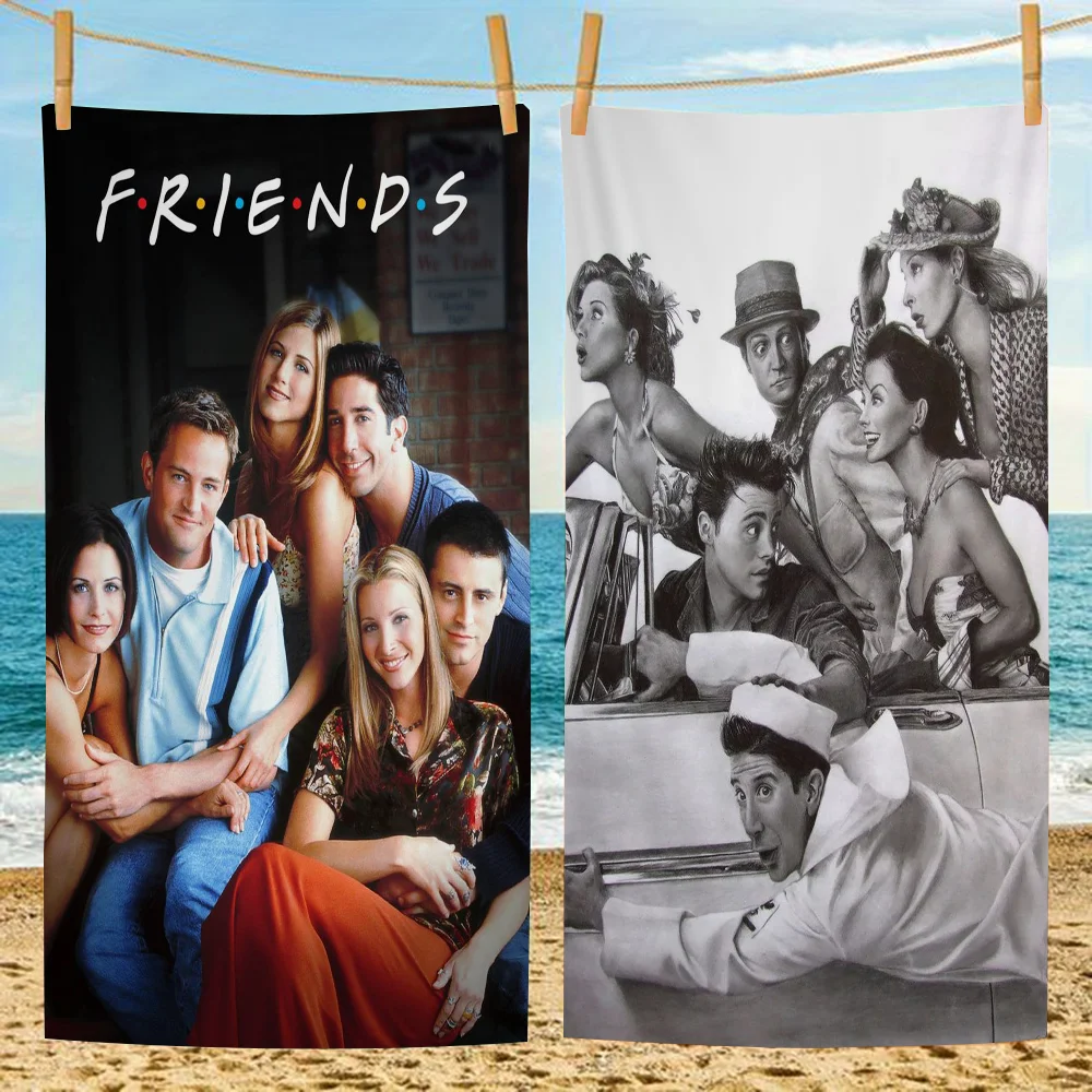 Classic TV Show Series F-Friends Microfiber Beach Towel Absorbent Quick Dry Soft Yoga Swimming Resort Mountain Climbing Towel