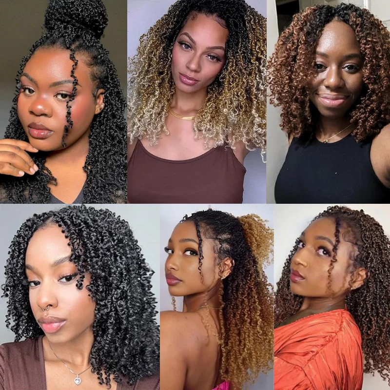 Rambut Rajutan Yanky Twist Sintetis, Rambut Putar PILLUGER Yaki Kepang Putar Musim Semi, 1 Pak (1B/T30)