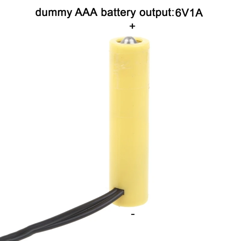 6V LR3 AAA Battery AAA Battery Eliminators Cable Replace 4Pcs 1.5V AAA Batteries for LED Light Toy Remote Control