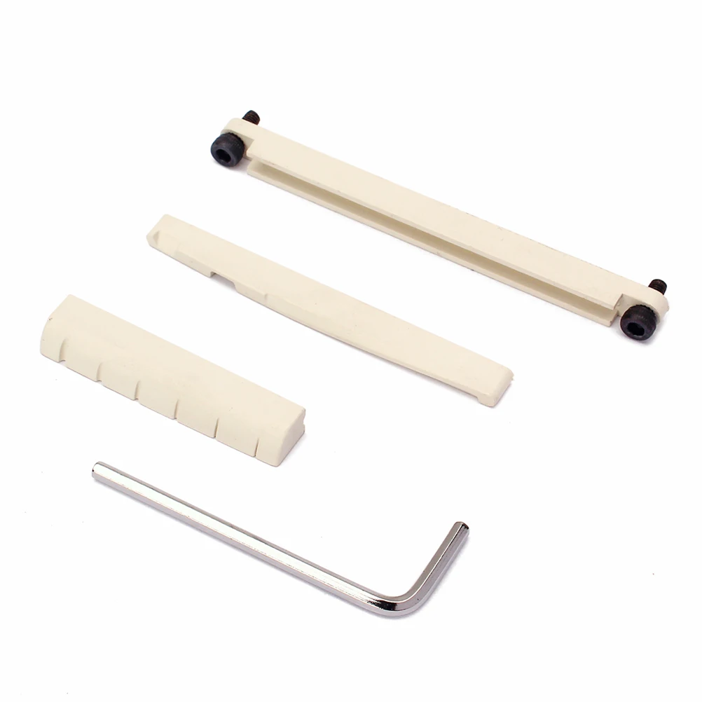 

Top and Bottom Pillow Set Guitar Nut for Electric Pegs Bone Bridge Pins Earth Tones