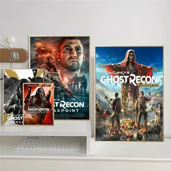 Ghost Recon Breakpoint  Game Anime Posters Sticky Fancy Wall Sticker for Living Room Bar Decoration Room Wall Decor