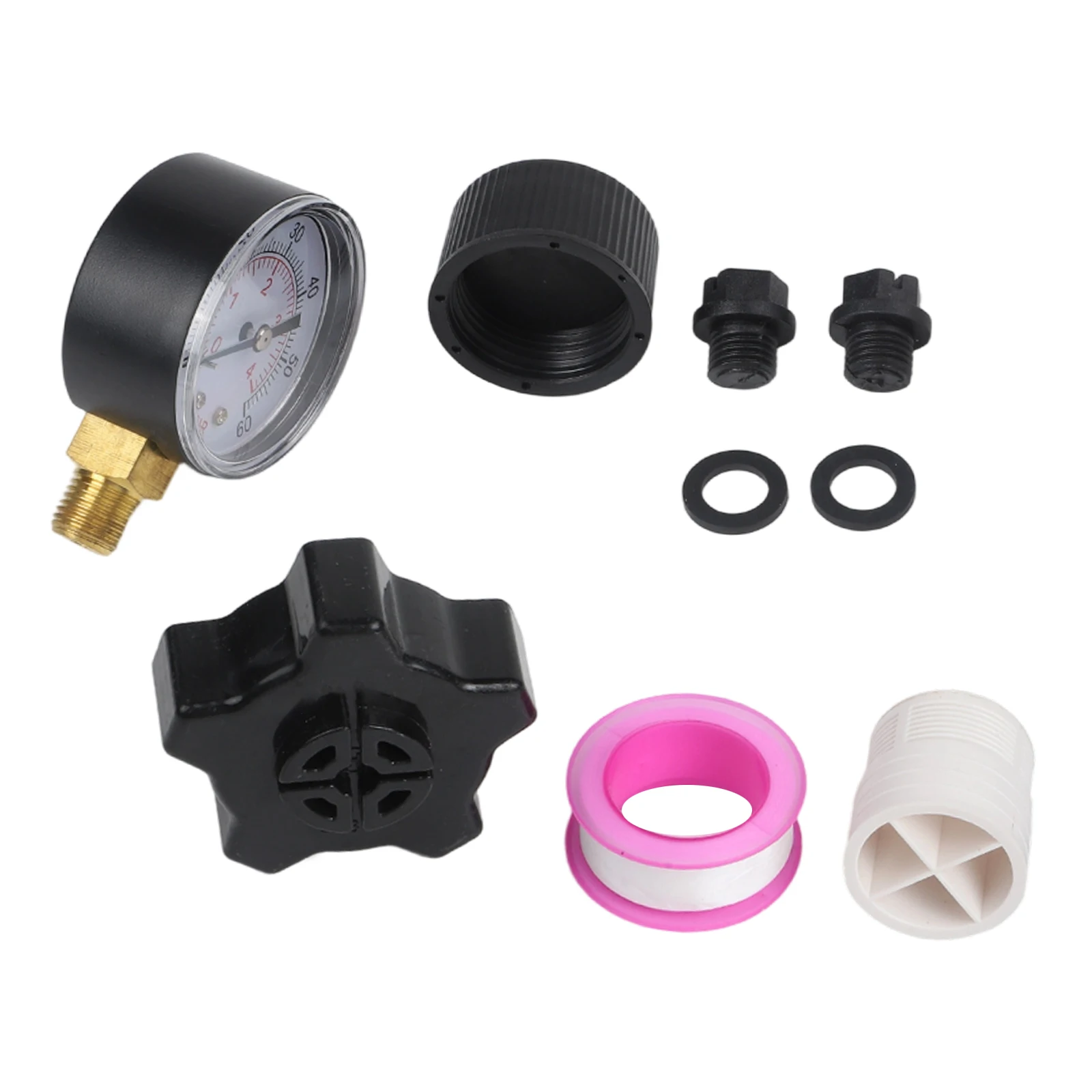 Drain Cap With Gasket Collector Sand Filter Accessories Pressure Gauge Replacement Compatible With Various Models