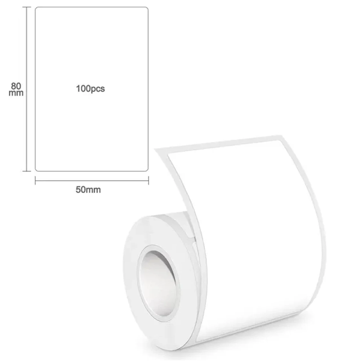 M110 50x80mm Thermal Shipping Label Durable Waterproof Heat-Resistant Stickers for Address/Barcode/Inventory/Warehouse Logistics