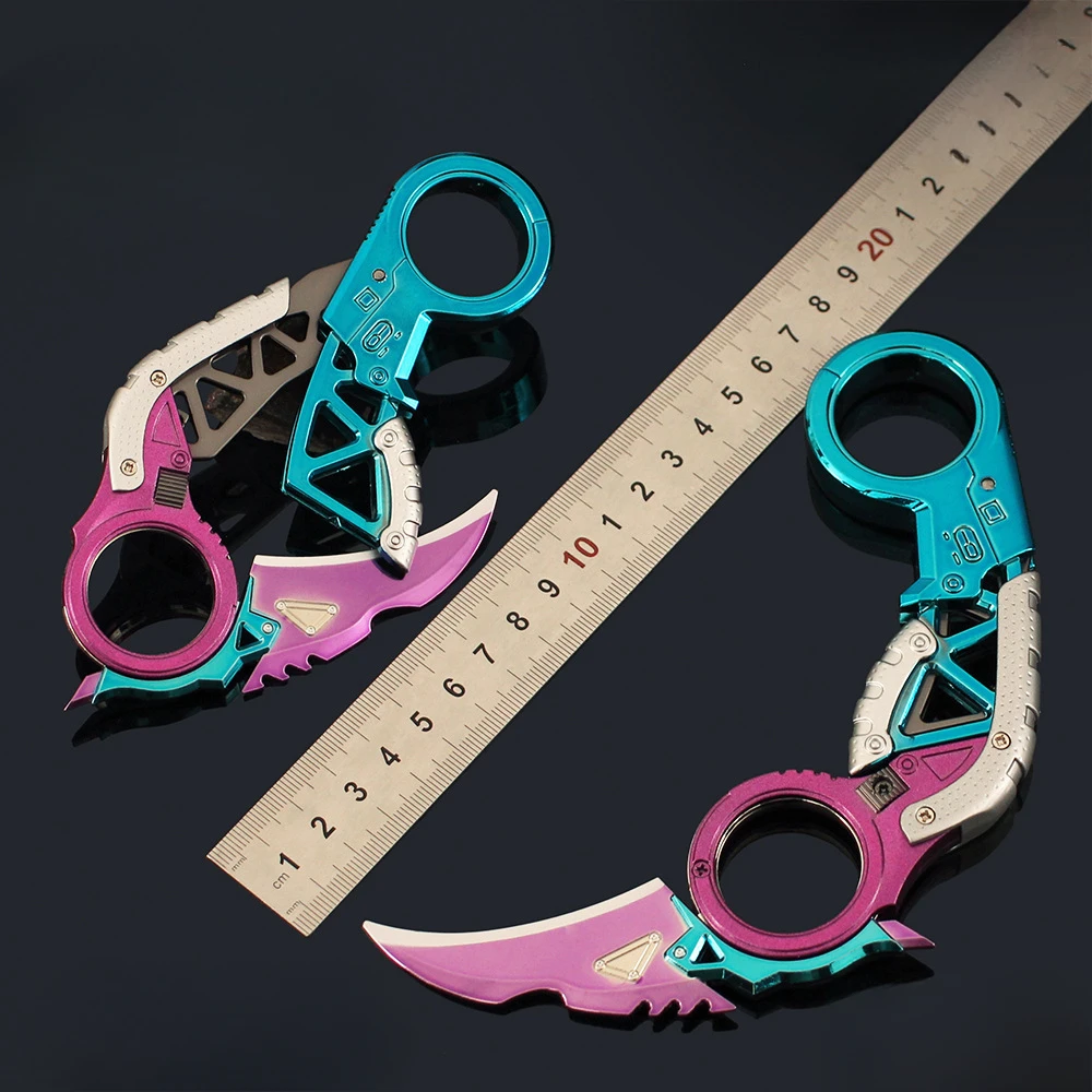 ゲーム周辺機器の爪ナイフ、完全な金属製の手工芸品の武器モデル、収集可能な机の装飾品、安全な男の子のおもちゃのギフト、頂点の伝説、家宝、18cm