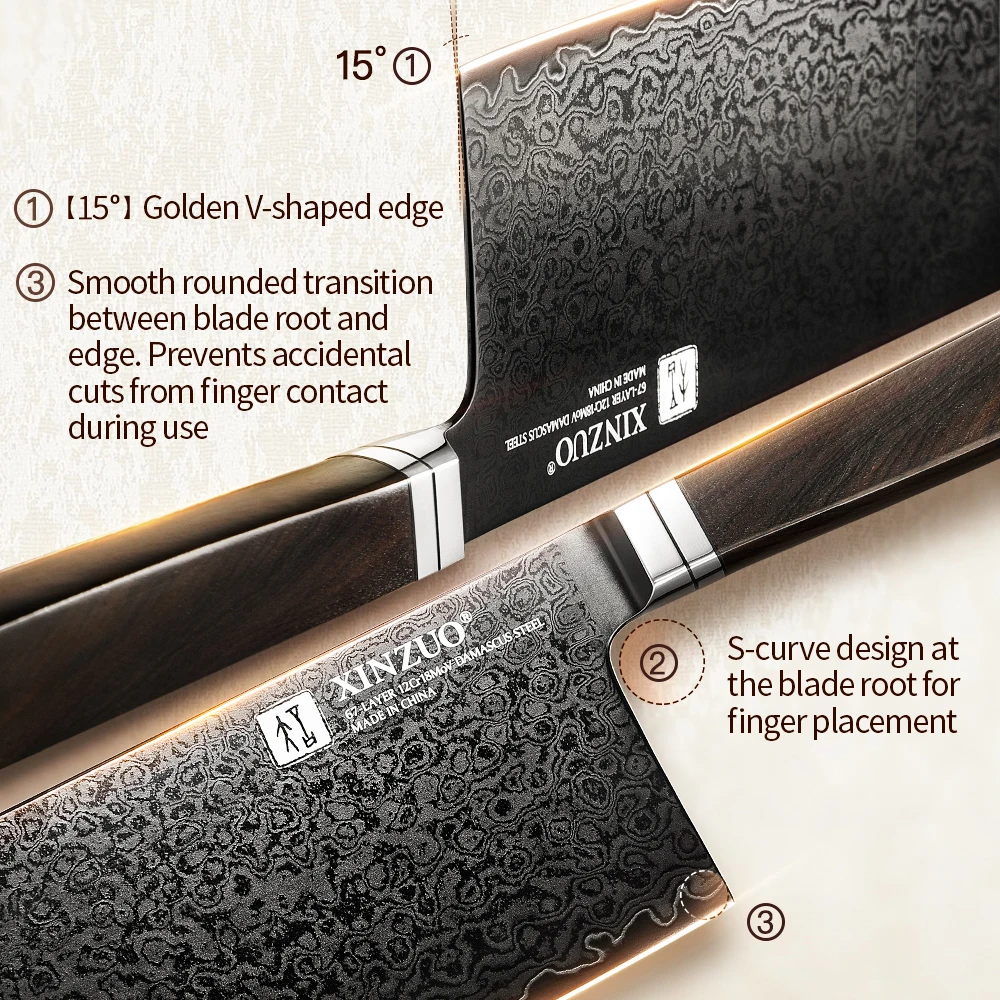 Xinzuo 7.2" Ji Cleaver — photo 3