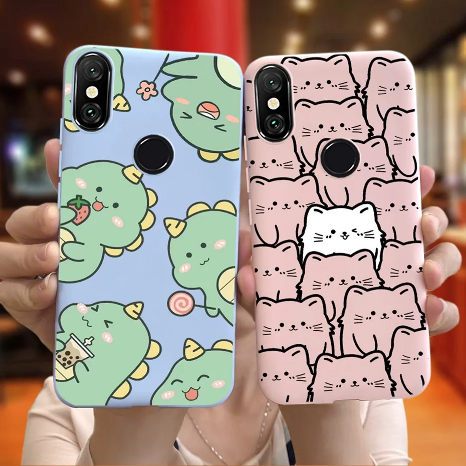 Case For Xiaomi Mi 8 / Mi 8 SE / Mi 8 Lite Cute Animal Cartoon Jelly Phone Bumper For Xiaomi Mi8 Mi 8Lite 8SE Soft Silicon Cover