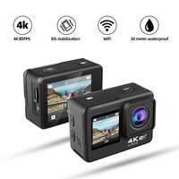 Action Camera 4K 30FPS 24MP WiFi 170° Wide Angle Len Dual Screen Display Video Camera 30M Underwater Waterproof Sport Camera