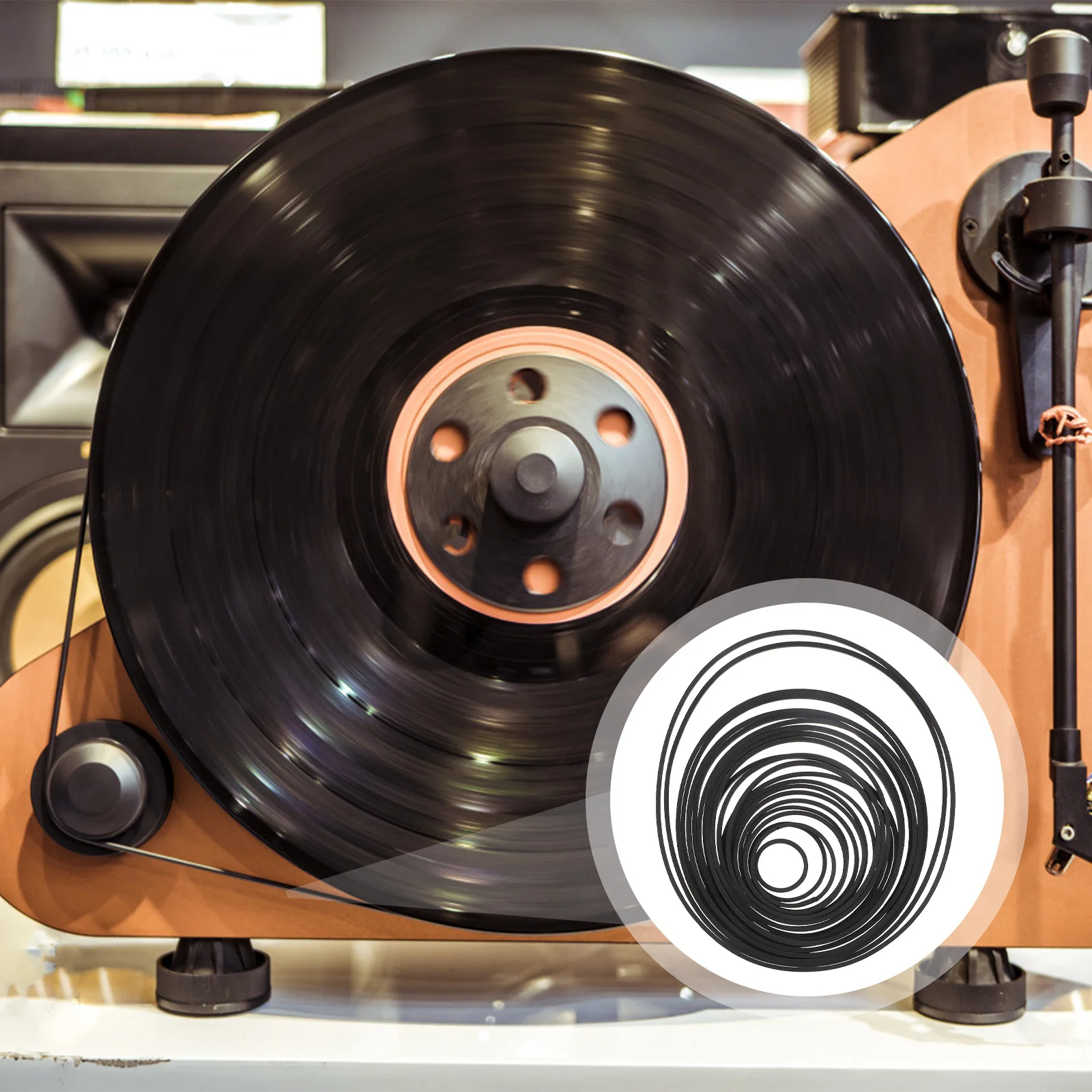 

Cassette Recorder Rubber Belt 1 Bag Flat Repair Belt For Record Player Drive Maintenance Compatible With Video Machine Dvd