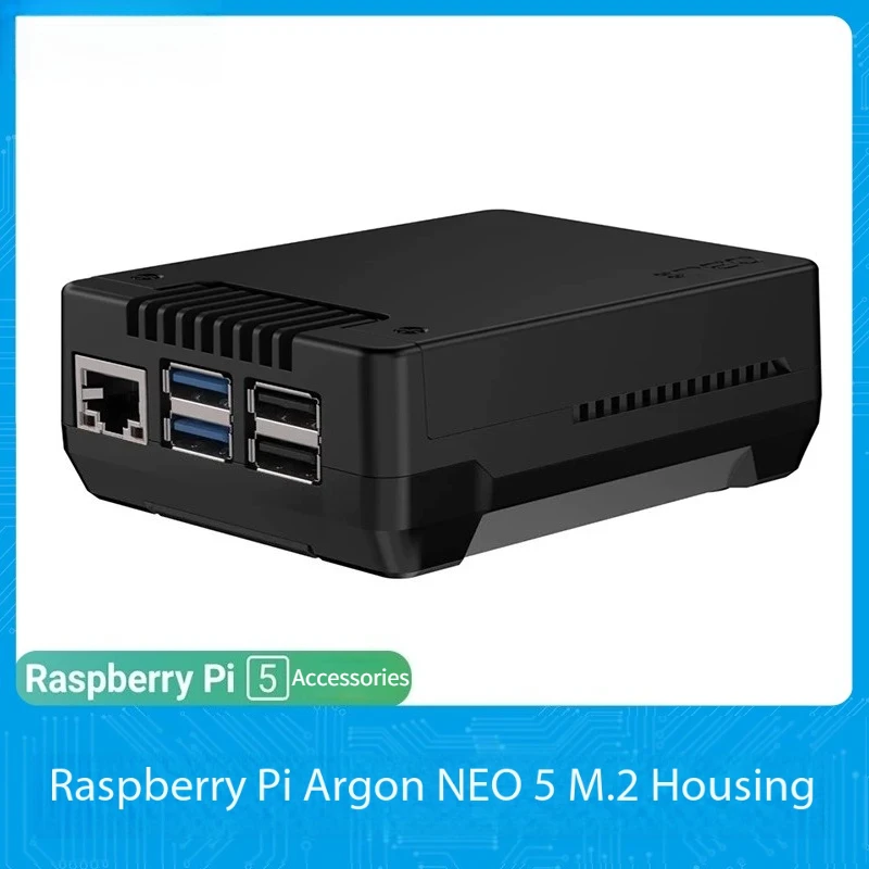 Argon NEO 5 Raspberry Pi 5 Aluminum Case PCIe M.2 NVMe SSD Expansion ...