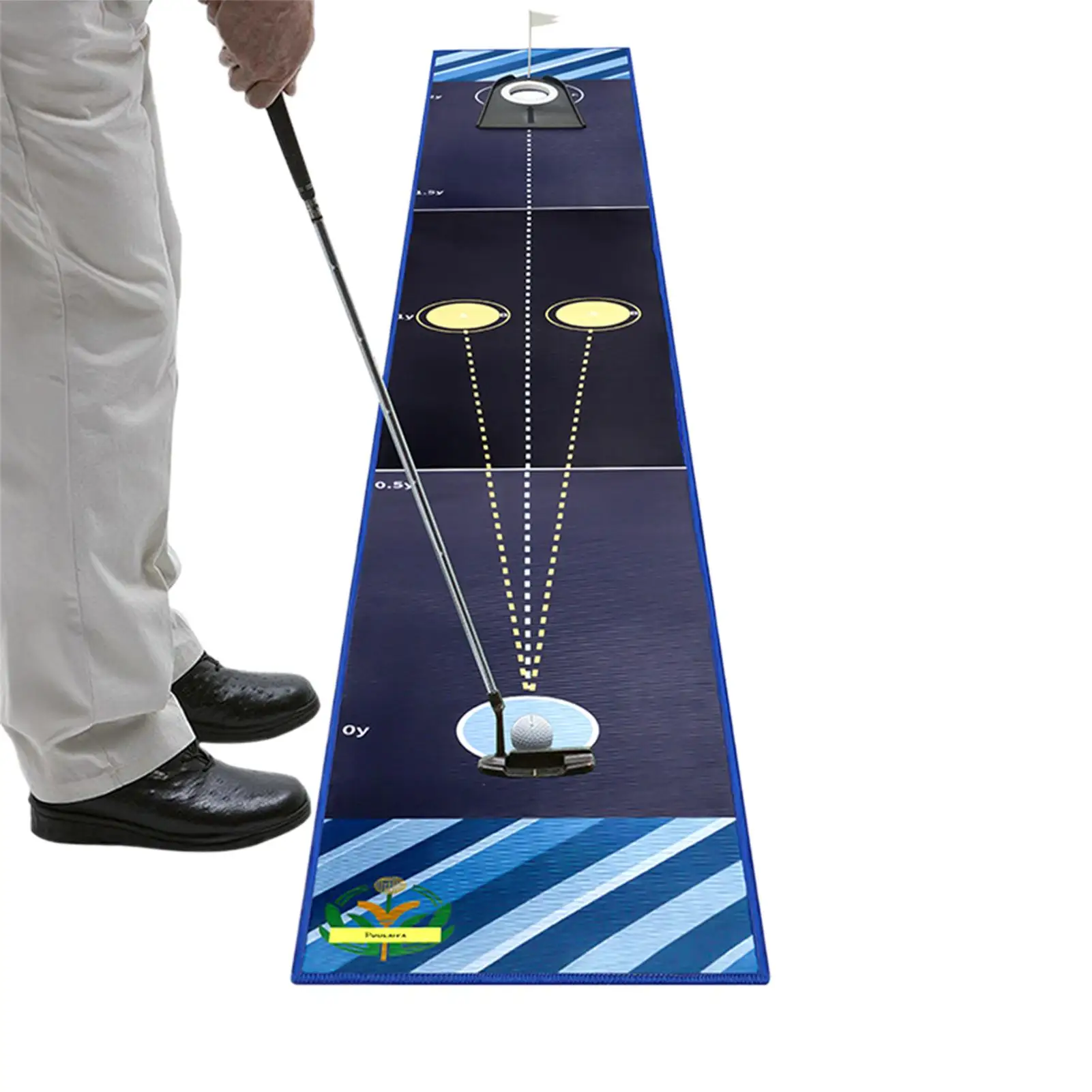 

Indoor Golf Putting Mat Golf Putting Game Indoor Hitting Training Portable Simulator For Outdoor Men Dad Home Patio Activities