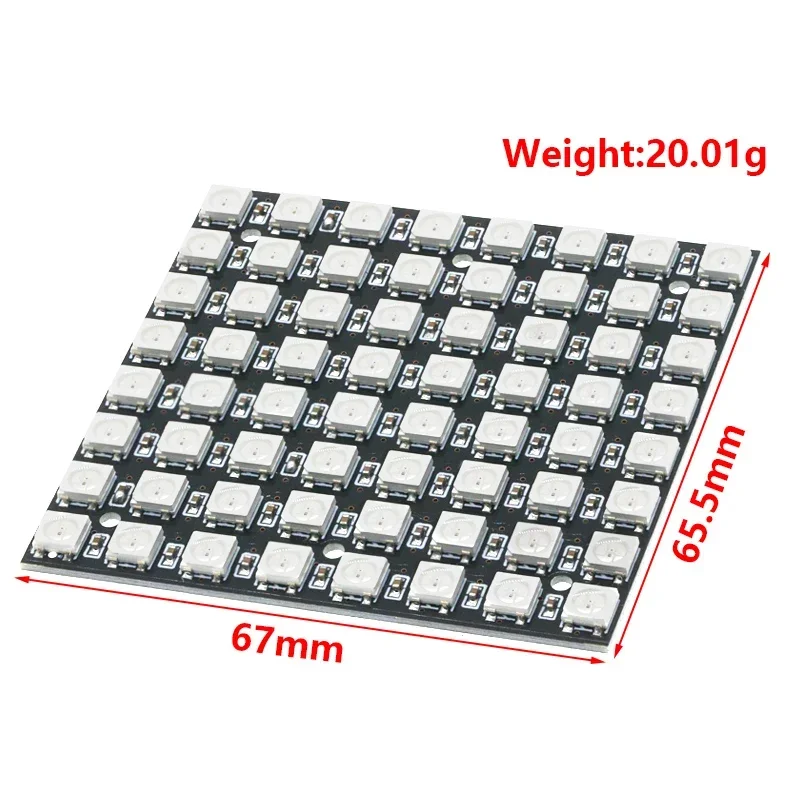 WS2812 LED 5050 RGB 8x8 64 LED Matrix forArduino