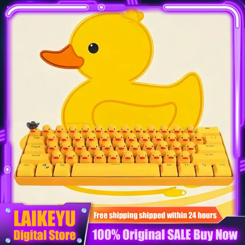 

Duck Theme Sound Mechanical Keyboard Press Duck Sound Custom Keyboard Creative Gift Keyboard Tablet Laptop Accessories
