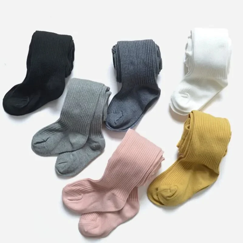 2 قطعة/المجموعة 0-9 سنوات الأطفال سراويل قطنية ربيع الخريف طفل الفتيات الأساسية بسيطة الرقص جوارب طويلة الرضع طفل محبوك الجوارب
