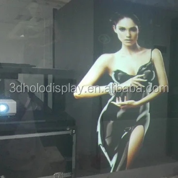 SMX 3D Hologram Transparent Rear Projection Screen for Window Stores