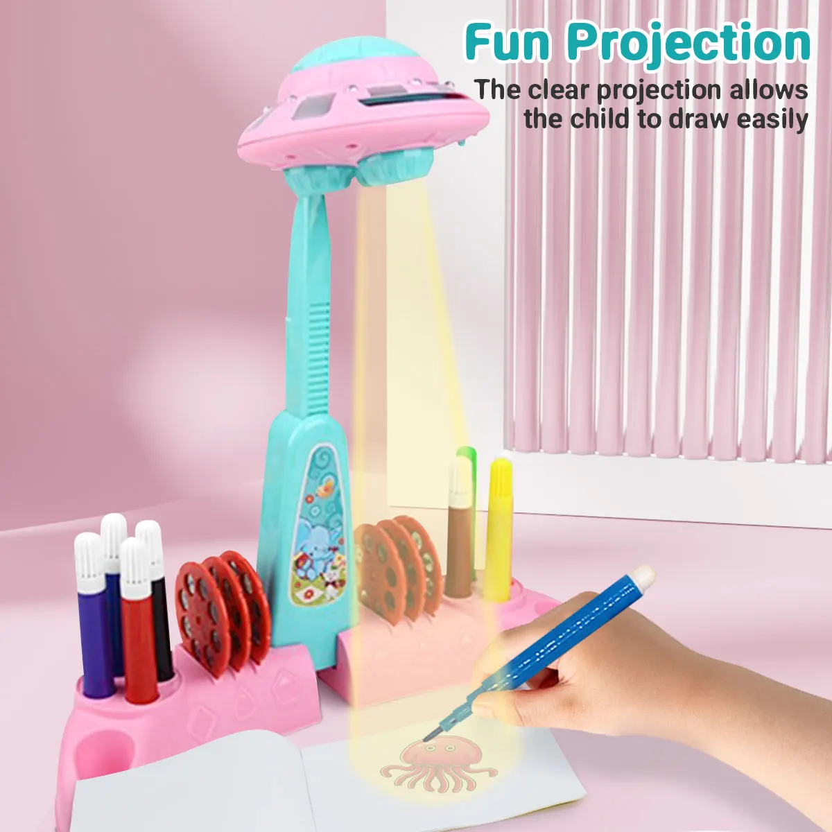 

Kids Projection Drawing Board For Ages 3-8 | Educational Drawing & Painting Table | STEM Learning Kids Toys Develops Creativity