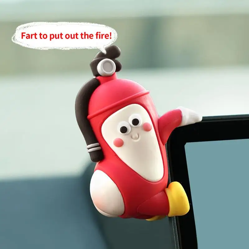 

Cute Car Ornaments Car Center Console Display Screen Decor 4 Pieces Fires Extinguisher Shape Central Control Screen Decor Figure