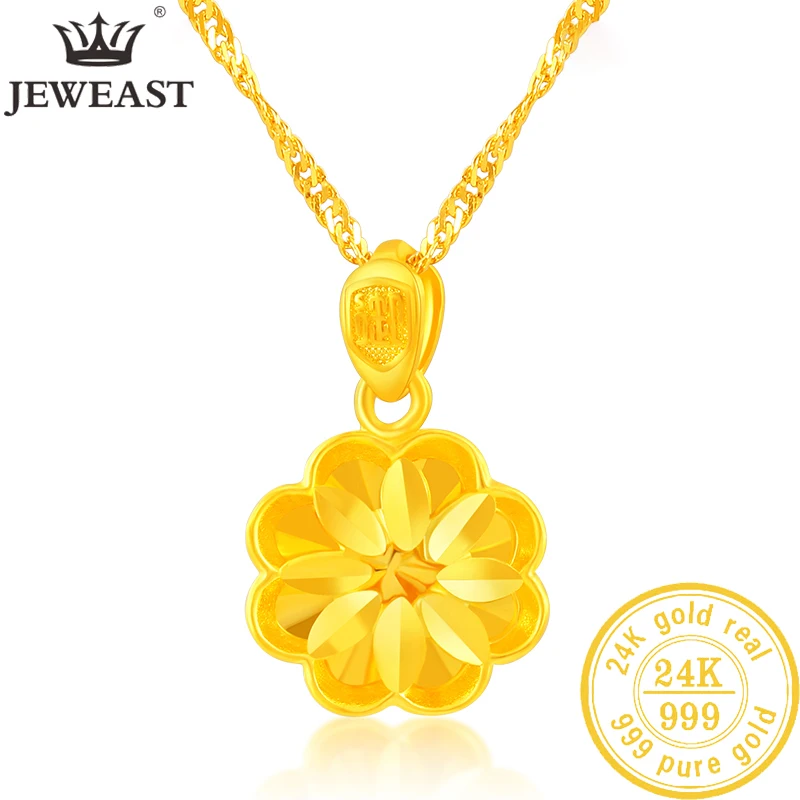 

JLZB 24K Pure Gold Pendant Real AU 999 Solid Gold Charm Lucy Bead Beautiful Trendy Classic Party Fine Jewelry Hot Sell New 2023