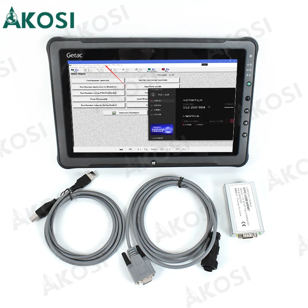 

Вилочный погрузчик для Toyota Bt Truckcom, автоматический сканер, USB-интерфейс Cpc-Usb Arm7, диагностический инструмент для грузовиков и ноутбук CF54