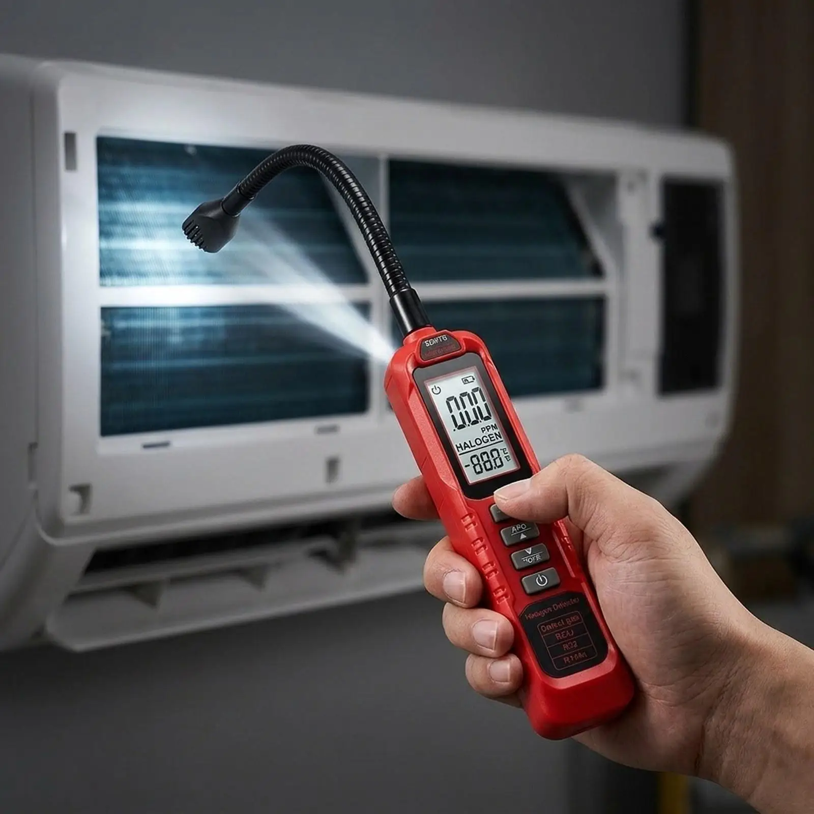 Refrigerant Leak Detector Checker Air Conditioning Detection Tester Sniffer for Cold Storage