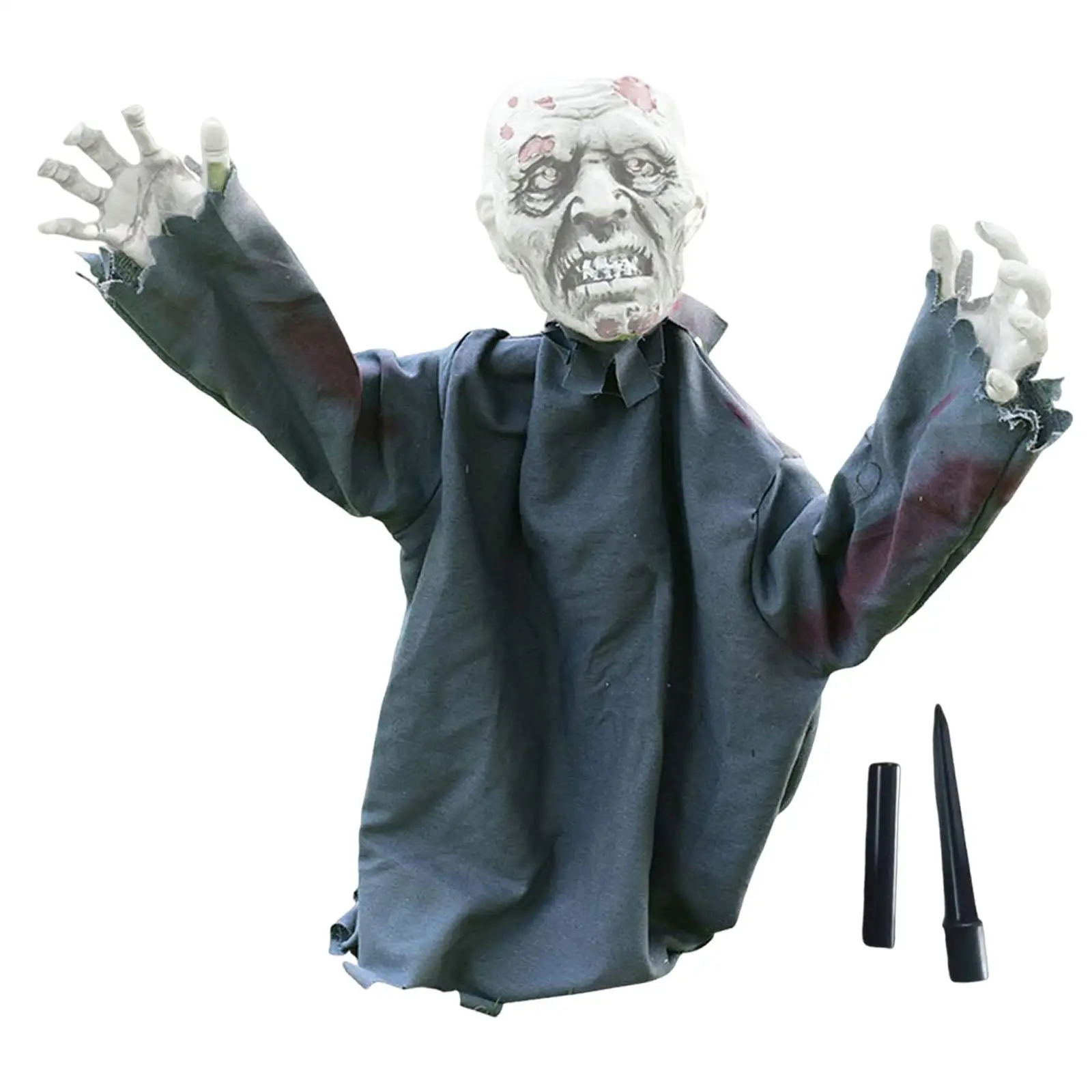 Creepy Zombie Lawn Stake Garden Halloween Outdoor Decoration Ornaments L Bue