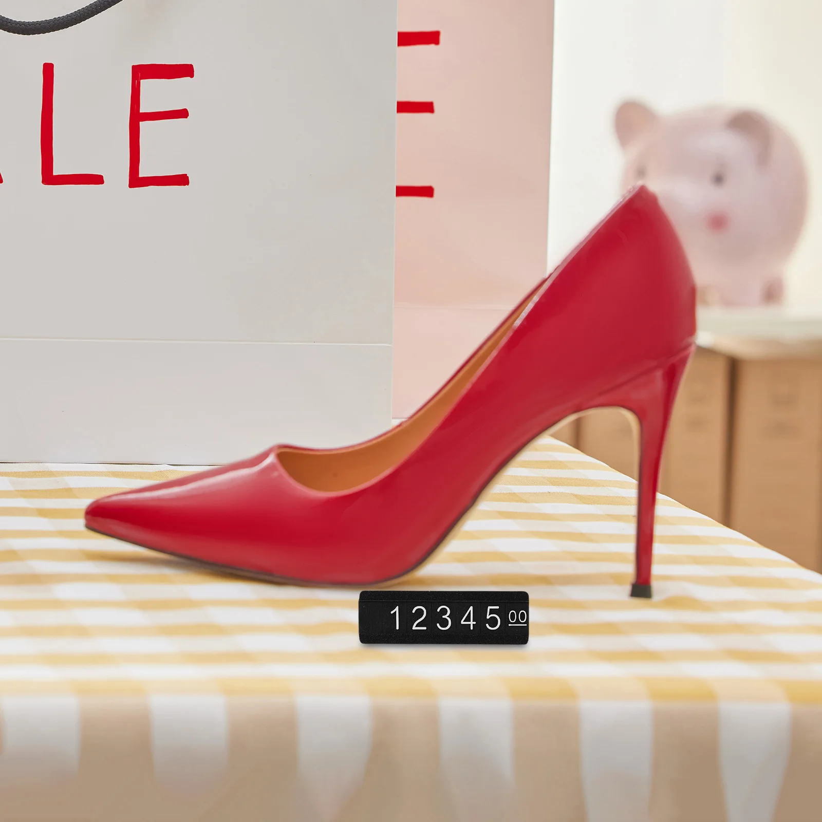 1 مجموعة من مكعبات عرض الأسعار الحديد ثلاثية الأبعاد للمجوهرات تسعير العلامات متجر بيع بالتجزئة عداد بيع علامة حامل مجلد التسمية