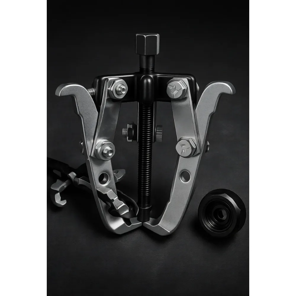 

2/3 Jaw 2 Ton Puller for Automotive Gear Pulley Removal Durable Anodized Aluminum