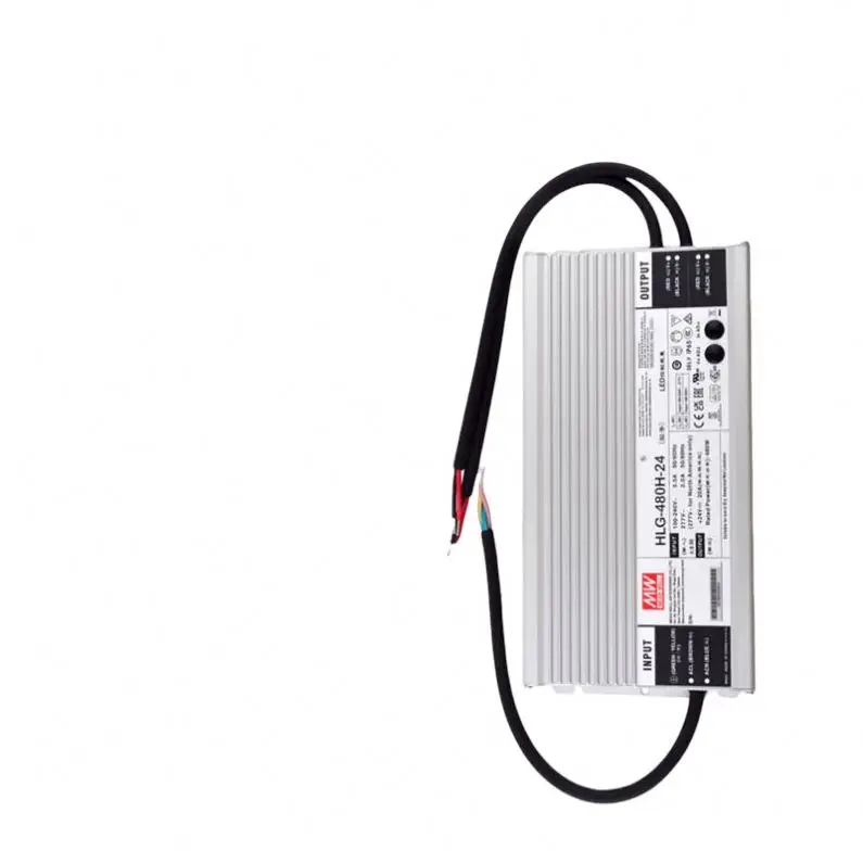 

MEAN WELL MW HLG Constant Current and Voltage LED Strip Light IP65 IP67 Waterproof (300W-600W) HLG-480H-24 24V20A Output