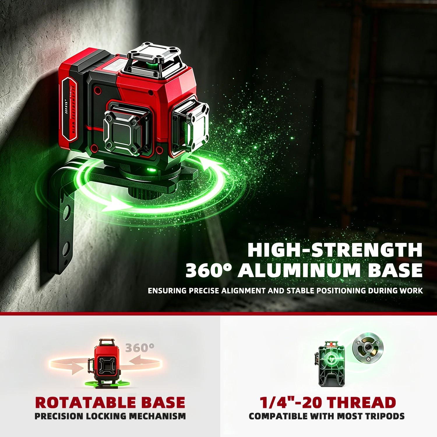 YEVOLT 4D 16 Linii Zielony Las – Laser Level 16 Lines 4D Green recenzja i cena