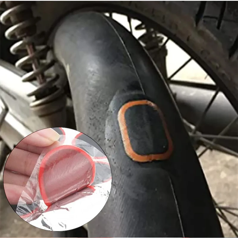 Bicycle Tyre Patch Inner Tube Repair Velcro 48pcs 25MMRound/Square Patch Bicycle Products MTB Repair & Repair Tools