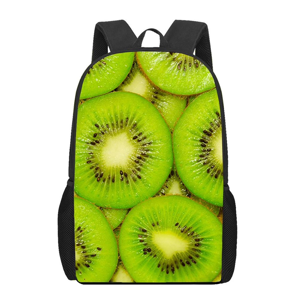 Cartoon Fresh Cute Fruit 3D Print School Bag Set for Teenager Girls Primary Kids Backpack Book Bags Children Bookbag Satchel