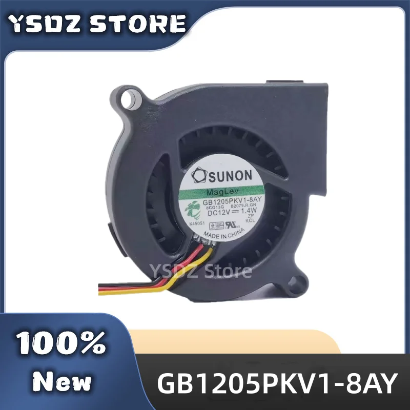 100%New CPU Cooling Fan for SUNON GB1205PKV1-8AY 12V 1.4W 5020 5CM 3-wire Maglev Turboblower Fan 50x50x20mm