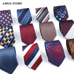 52 stili cravatta da uomo moda floreale a righe Plaid stampa Jacquard cravatta accessori abbigliamento quotidiano cravatta regalo festa di nozze per uomo