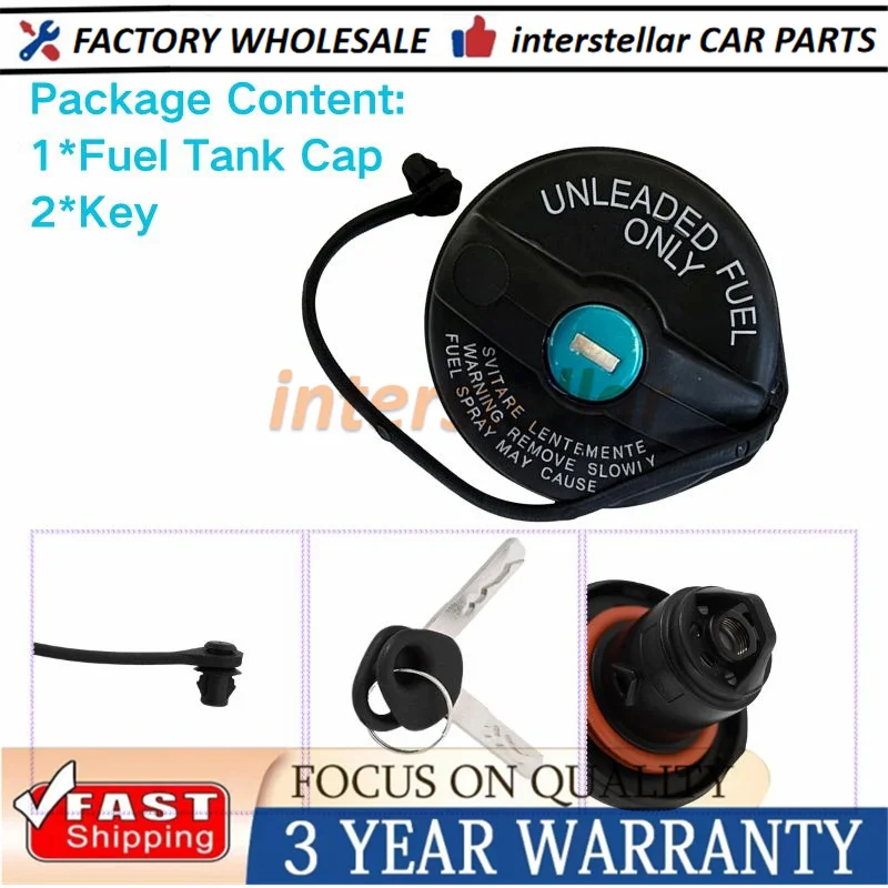 Car Lock Petrol Fuel Tank Cap With Lock With 2 Keys 71802520 For Fiat 500 Grande Punto For EVO ﻿Automotive Accessories NEW