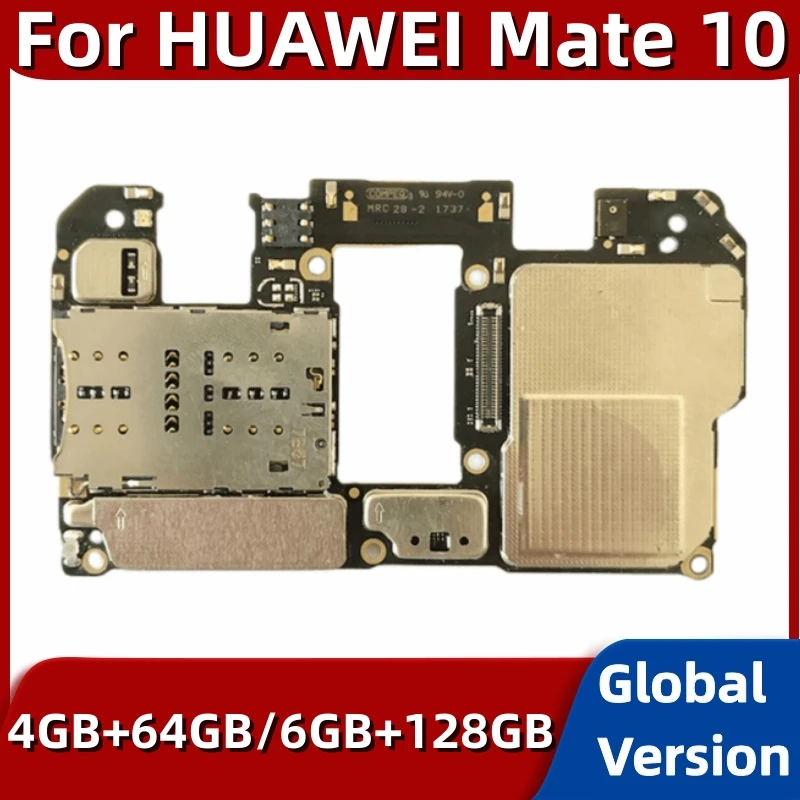 

Материнская плата для Huawei Mate 10, 64 ГБ, 128 ГБ Global ROM, оригинальная материнская плата PCB модуль, с процессором Kirin 970