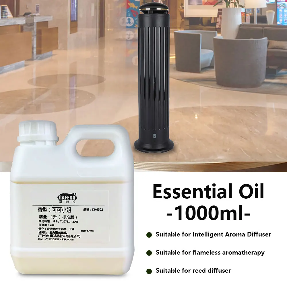 

GAFERA 1000ml Cedar Aromatherapy Essential Oil, Diffuser Supplement Liquid For Home Luxury Hotel Two Fluid Diffusion Machine