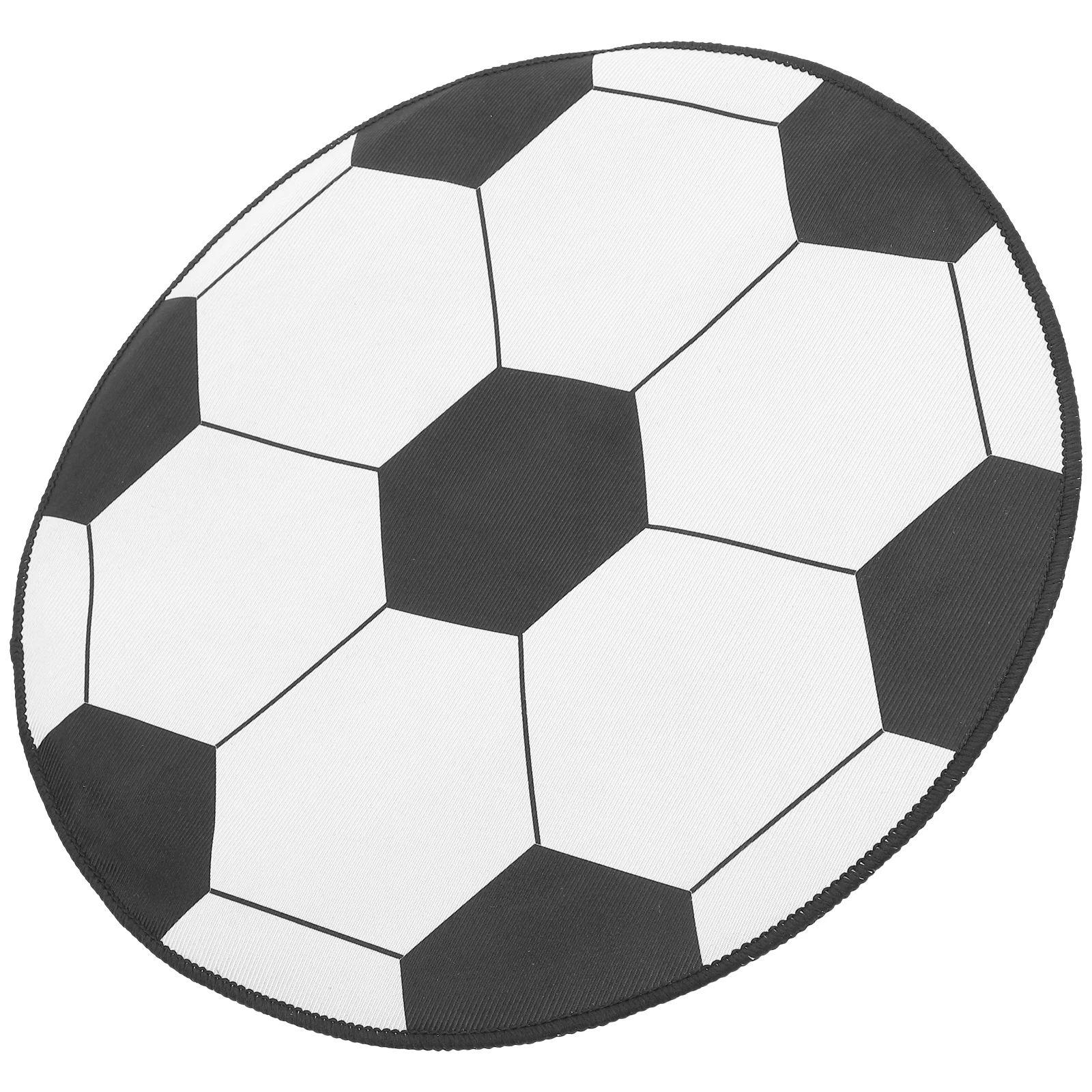 

Football Computer Chair Mat 60cm Round Rug Diameter Sports Floor Protective Pad for Boys Bedroom Living Area Decor