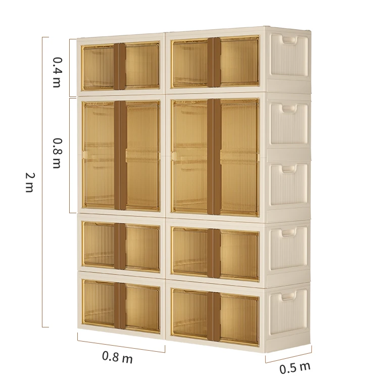 HAIXIN OEM Wholesale Organize Bins Foldable Plastic Storage Box For Clothes image 3