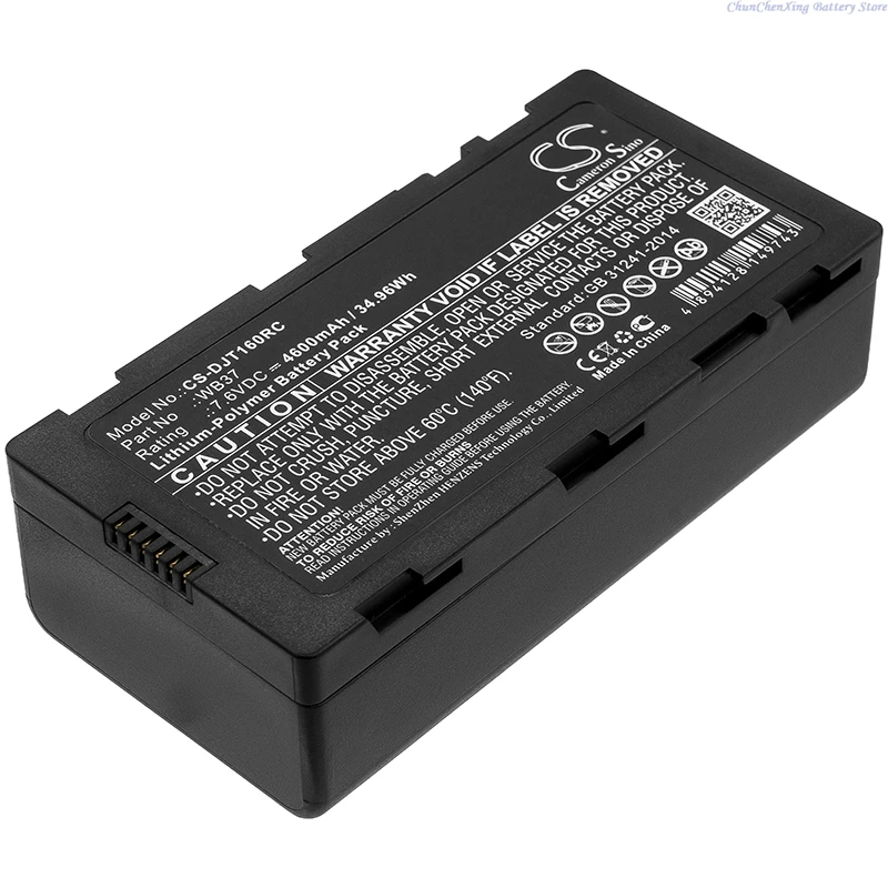 Cameron Sino 7.6V 4600mAh Remote Controller Battery WB37 for DJI CrystalSky Ultra 7.85 Monitor Cendence T16 MG-1A MG-1S MG-1P