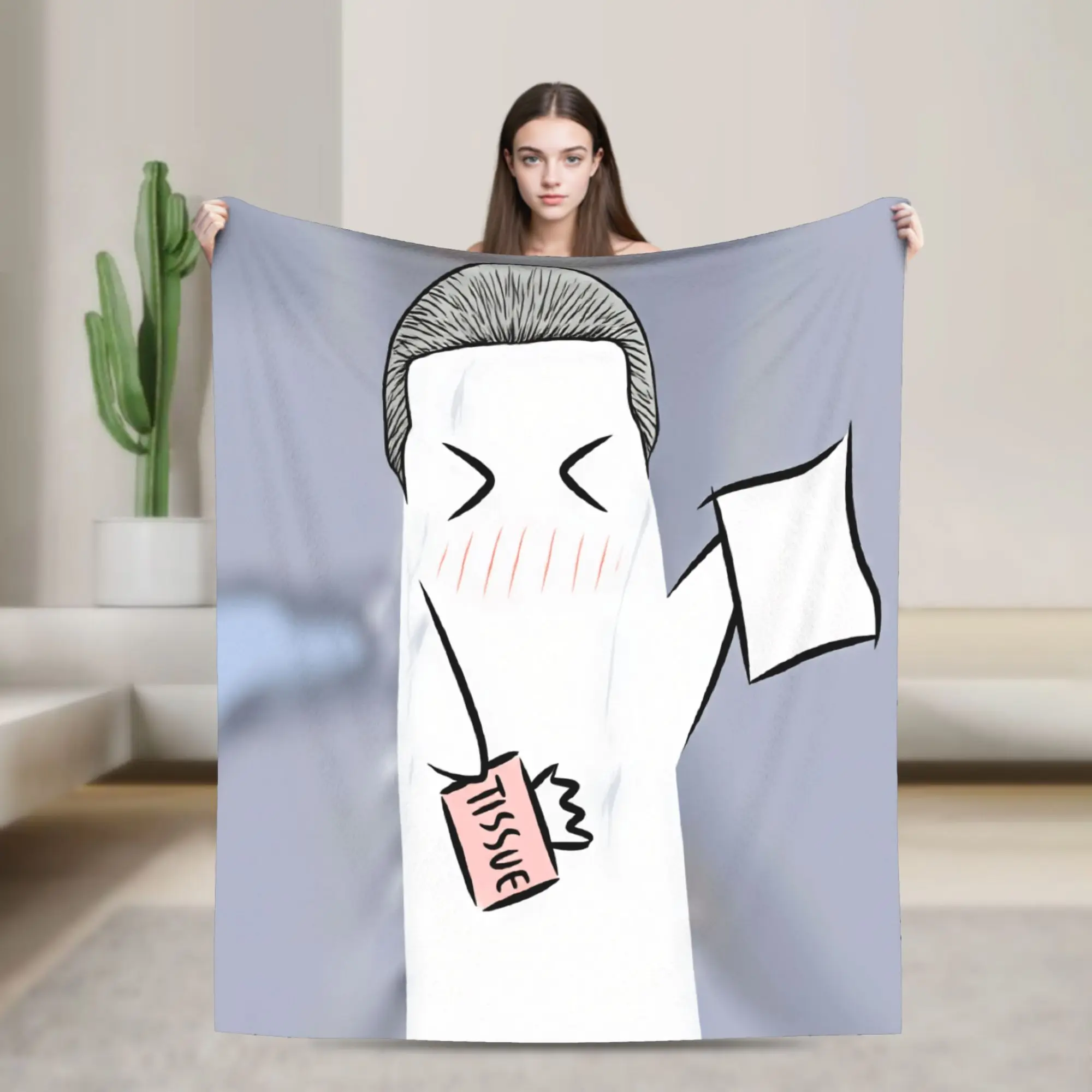 L-Lightsaber BL Manhwa Blanket Warm Cozy  Throw Blanket Spring Girls Couch Bed Plane Travel Bedspread