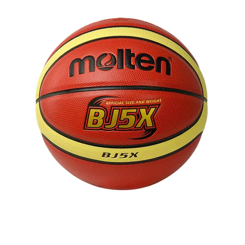 Molten BJ7X FIBA ได้รับการอนุมัติบาสเกตบอลขนาด 7-Premium ฝาครอบไมโครไฟเบอร์และกระเพาะปัสสาวะบิวทิลสําหรับ Professional Indoor Leagues