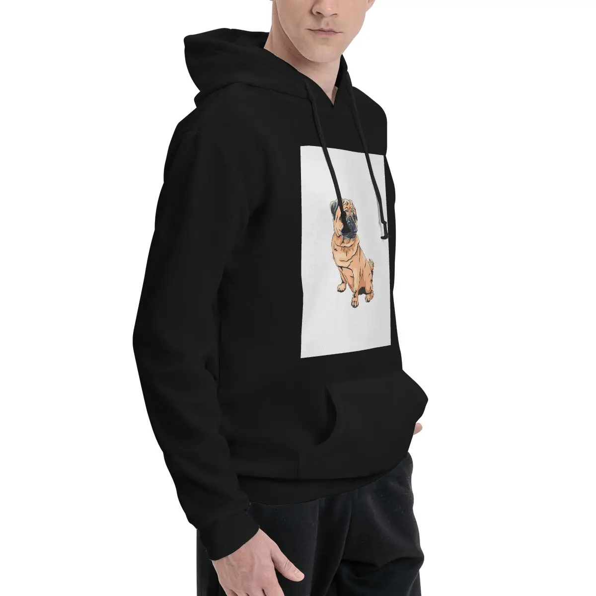 Pug Design For Pug Moms Or Other Dog Lovers Hoodies Men Women  Pullover Sweatshirts Hip Hop Long Sleeve Clothing Autumn Winter