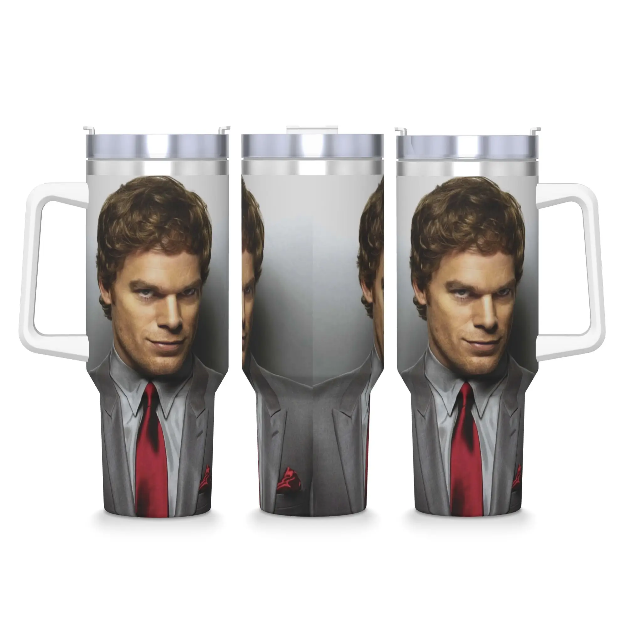 

Dexter Morgan Stainless Steel Tumbler Travel Mugs Cup Large Coffee Mug Heat Preservation Hot Drinks Milk Tea Water Bottle